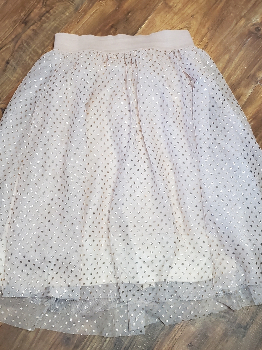 Rue21 Light Pink Sequin Dot Tulle Skirt